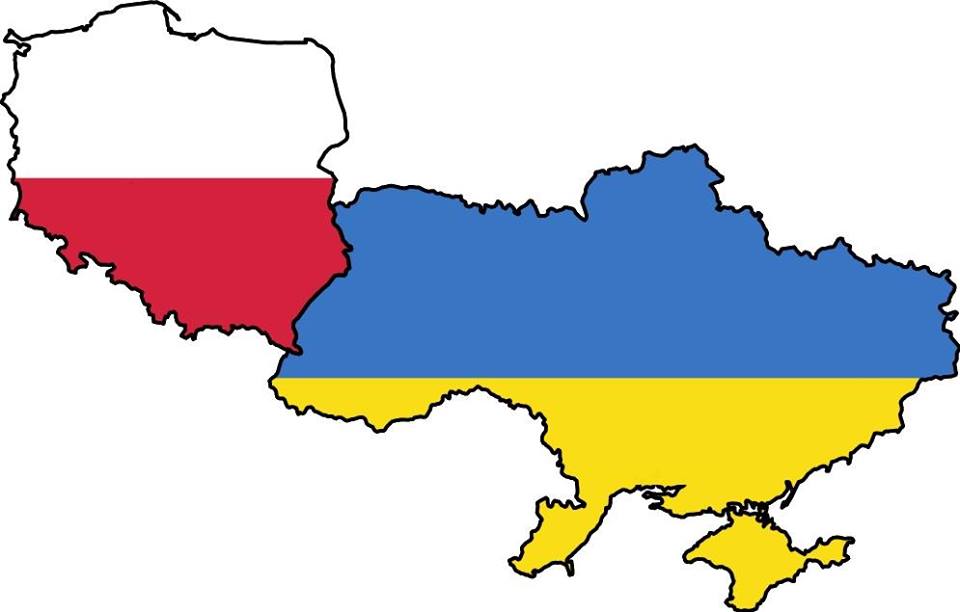 Mapa Polski i Ukrainy